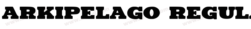 Arkipelago Regular字体转换